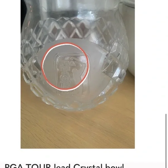 Elegant Clear PGA glass bowl! - Picture 2 of 7